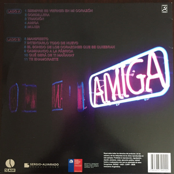 Alex Anwandter : Amiga (LP, Album, Ltd)