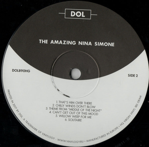 Nina Simone : The Amazing Nina Simone (LP, Album, RE, 180)