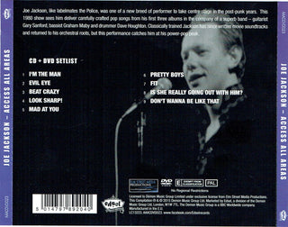 Joe Jackson : Access All Areas (CD, Album + DVD-V, PAL)