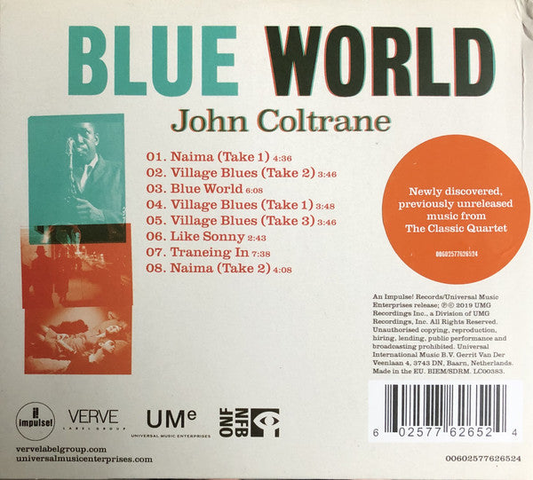 John Coltrane : Blue World (CD, Album, Mono)