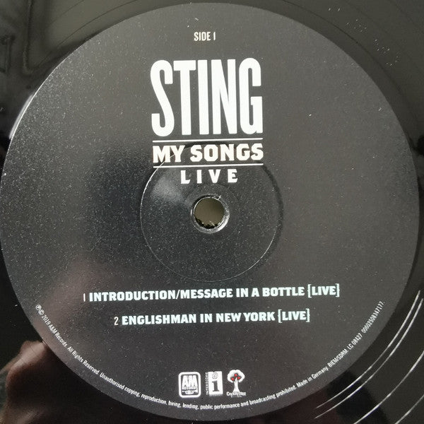 Sting : My Songs (Live) (2xLP, Album, Ltd)