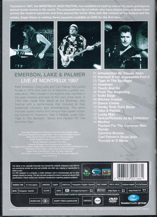 Emerson, Lake & Palmer : Live At Montreux 1997 (DVD, NTSC, 4:3)