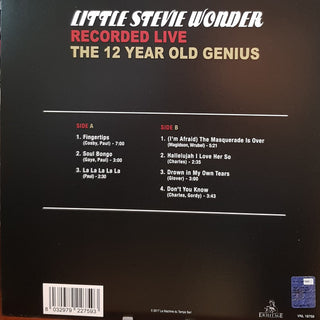 Little Stevie Wonder* : Recorded Live (The 12 Year Old Genius) (LP, Album, Ltd, RE, RM, Unofficial, 180)