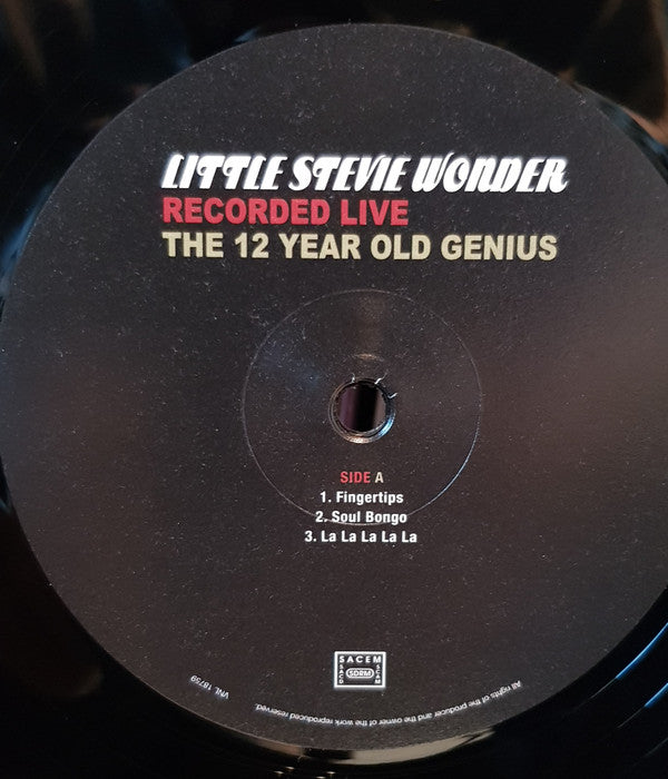 Little Stevie Wonder* : Recorded Live (The 12 Year Old Genius) (LP, Album, Ltd, RE, RM, Unofficial, 180)