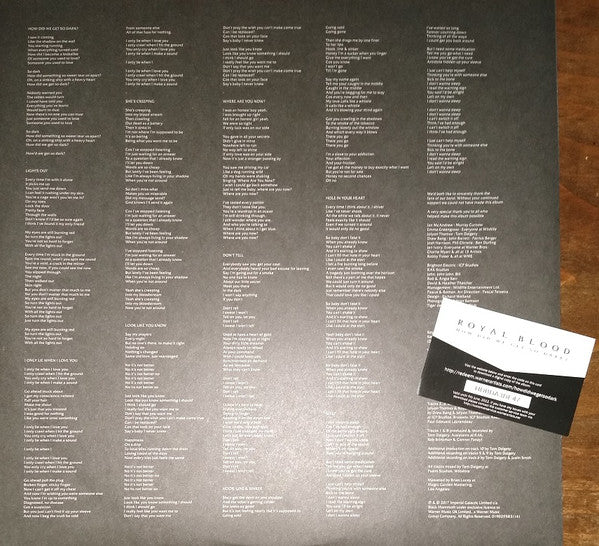 Royal Blood (6) : How Did We Get So Dark ? (LP, Album, RP, 180)