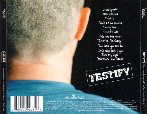 Phil Collins : Testify (CD, Album, RP)