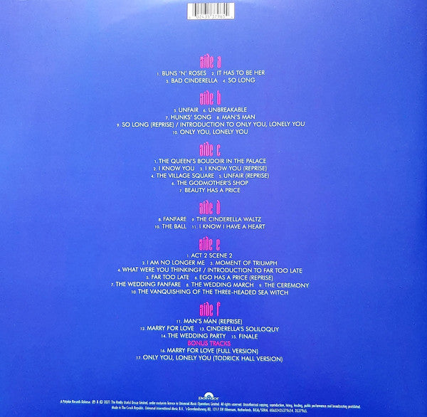 Andrew Lloyd Webber : Cinderella (3xLP, Album)