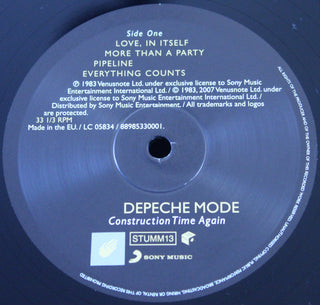 Depeche Mode : Construction Time Again (LP, Album, RE, RM, Gat)