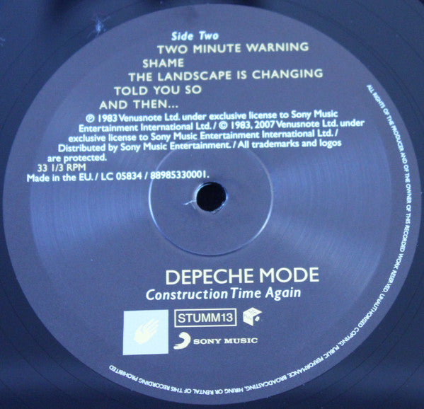 Depeche Mode : Construction Time Again (LP, Album, RE, RM, Gat)