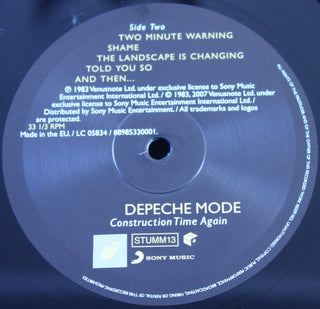 Depeche Mode : Construction Time Again (LP, Album, RE, RM, Gat)