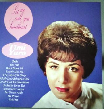 Timi Yuro : Let Me Call You Sweetheart (LP, Album, Mono, Ltd, RM, 180)