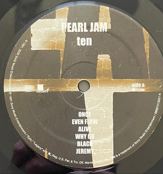 Pearl Jam : Ten (LP, Album, 180 + LP, Album, 200 + RE, RM)