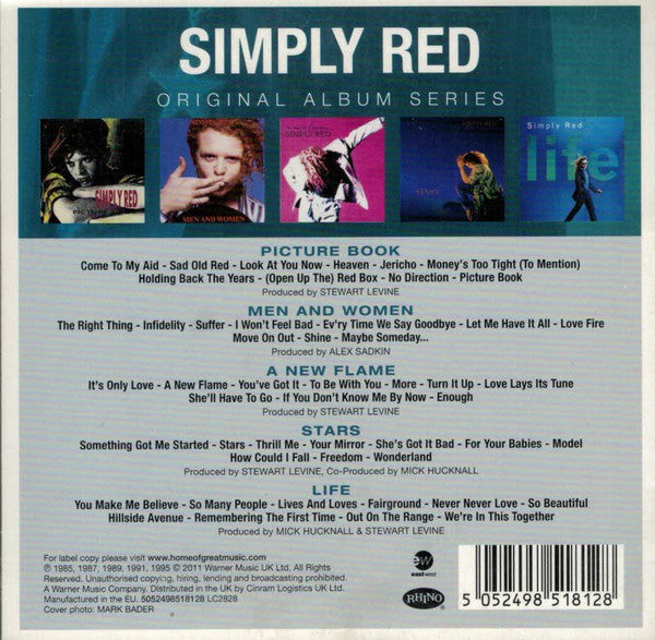 Simply Red : Original Album Series (CD, Album, RE + CD, Album, RE + CD, Album, RE + CD)