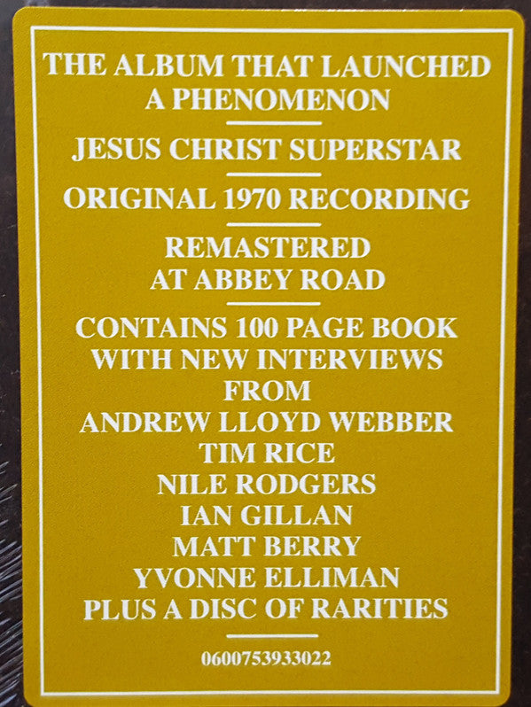 Andrew Lloyd Webber And Tim Rice : Jesus Christ Superstar (2xCD, Album, RE, RM + CD, RM + Box, Dlx, Ltd)