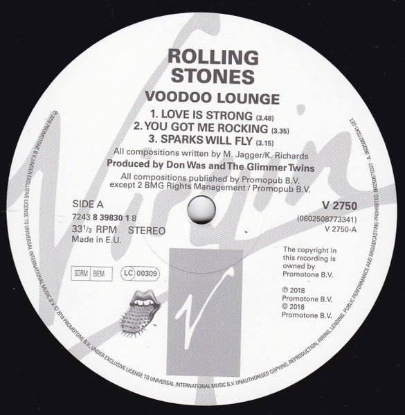 Rolling Stones* : Voodoo Lounge (2xLP, Album, RE, RM, 180)