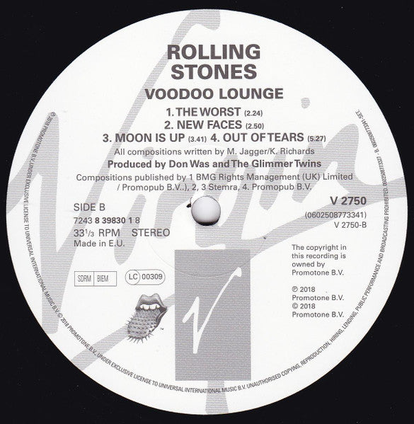 Rolling Stones* : Voodoo Lounge (2xLP, Album, RE, RM, 180)