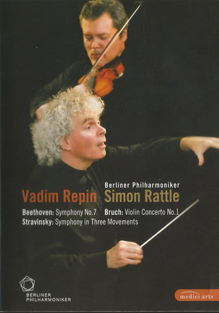 Berliner Philharmoniker, Sir Simon Rattle, Vadim Repin, Beethoven*, Bruch*, Stravinsky* : Symphony No.7 / Violin Concerto No.1 / Symphony In Three Movements  (DVD-V, Multichannel, NTSC)