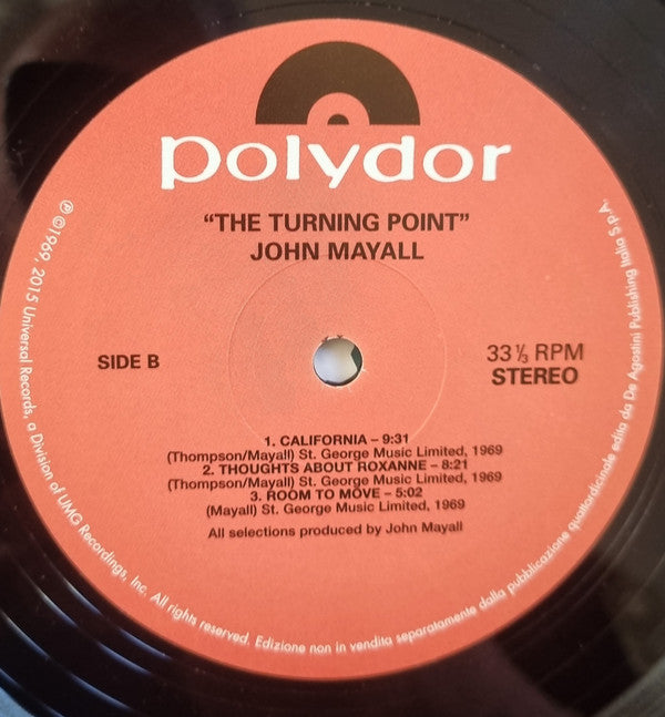 John Mayall : The Turning Point  (LP, RE, 180)