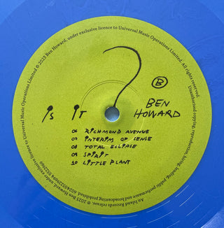 Ben Howard (2) : Is It? (LP, Album, Ltd, Blu)