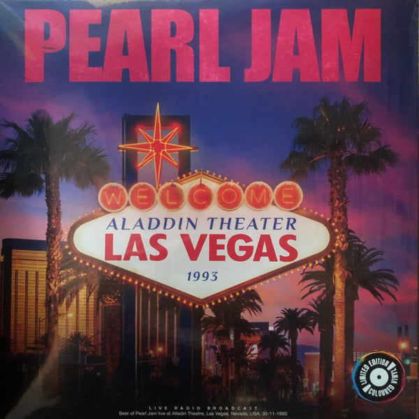 Pearl Jam : Aladdin Theater Las Vegas 1993 (LP, Album, Ltd, Unofficial, Pin)