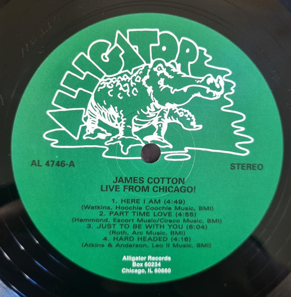 James Cotton And His Big Band : Live From Chicago! - Mr. Superharp Himself! (LP, Album, RE, 180)