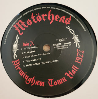 Motörhead : Birmingham Town Hall 1977 (LP, Album, Unofficial)