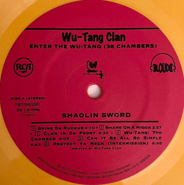 Wu-Tang Clan : Enter The Wu-Tang (36 Chambers) (LP, Album, Ltd, RE, Yel)