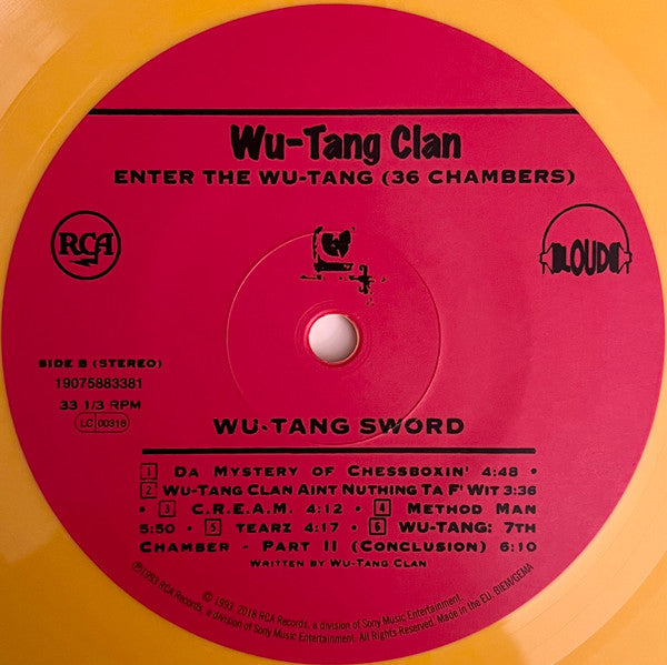 Wu-Tang Clan : Enter The Wu-Tang (36 Chambers) (LP, Album, Ltd, RE, Yel)