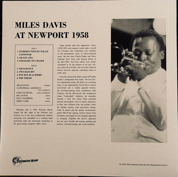 Miles Davis : At Newport 1958 (LP, Ltd, Num, RE, Cle)