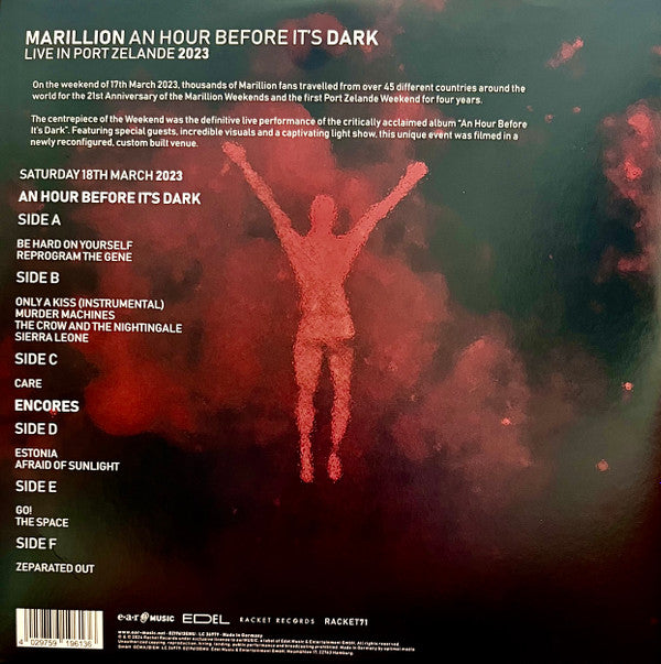 Marillion : An Hour Before It's Dark Live In Port Zelande 2023 (3xLP)