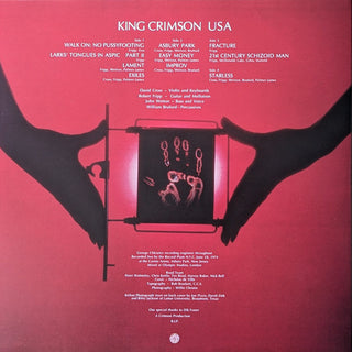 King Crimson : USA (2xLP, Album, Ltd, RE, Blu)