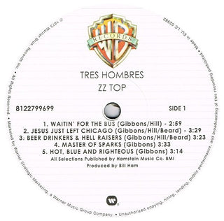 ZZ Top : Tres Hombres (LP, Album, RE, Gat)