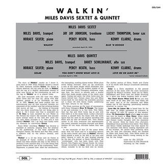 Miles Davis All Stars : Walkin' (LP, Album, RE, 180)