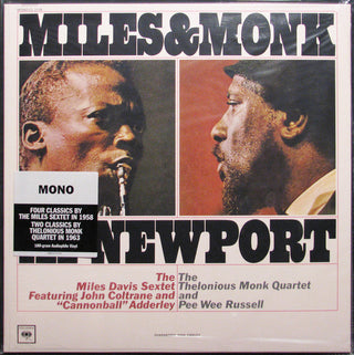 The Miles Davis Sextet & The Thelonious Monk Quartet : Miles & Monk At Newport (LP, Album, Mono, RE)