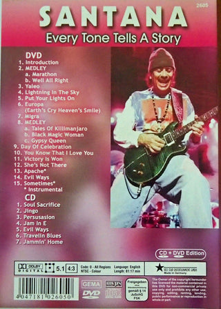 Santana : Every Tone Tells A Story (Box, Comp, Unofficial + DVD-V, Comp, Unofficial, N)