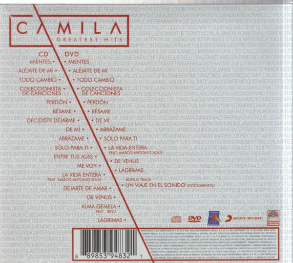 Camila : Greatest Hits (CD, Comp + DVD, Comp)