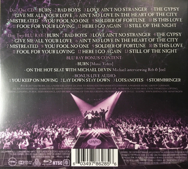 Whitesnake : The Purple Tour [Live] (CD, Album + Blu-ray, Multichannel, NTS + Dig)