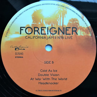 Foreigner : California Jam II 1978 Live (LP, Album, Unofficial, 180)