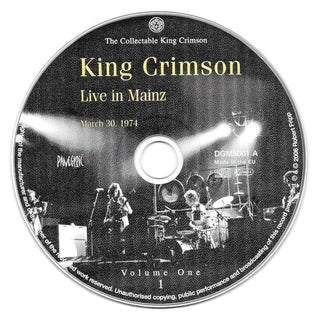 King Crimson : The Collectable King Crimson Volume One (Live In Mainz, 1974 / Live In Asbury Park, 1974) (CD, Album, RE + CD, Album, RE + Comp)