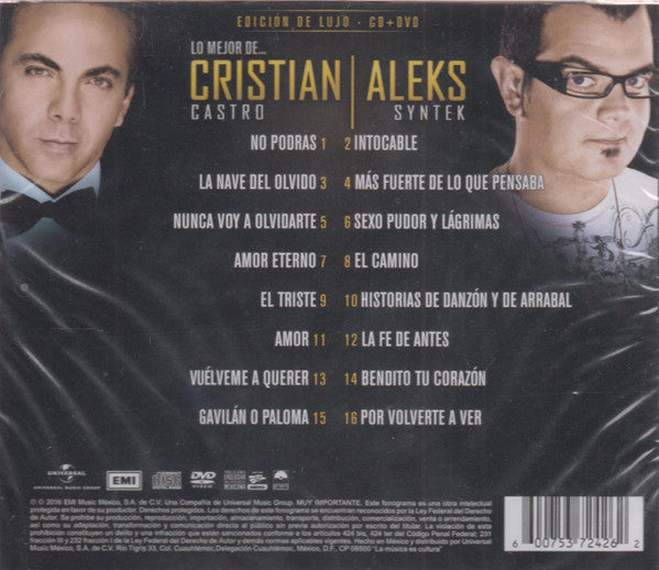 Cristian Castro & Aleks Syntek : Lo Mejor De Cristian Castro & Aleks Syntek (CD, Comp + DVD-V + Dlx)