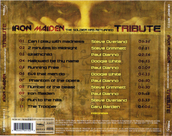 Various : The Soldier Has Returned - Tribute (CD, Album)