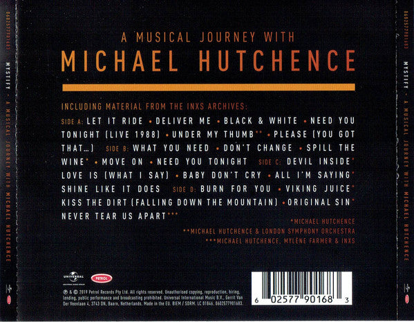 Michael Hutchence : Mystify (A Musical Journey With Michael Hutchence) (CD, Album)