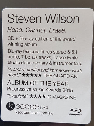 Steven Wilson : Hand. Cannot. Erase. (Blu-ray, Album, Multichannel + CD, Album, S/Editio)