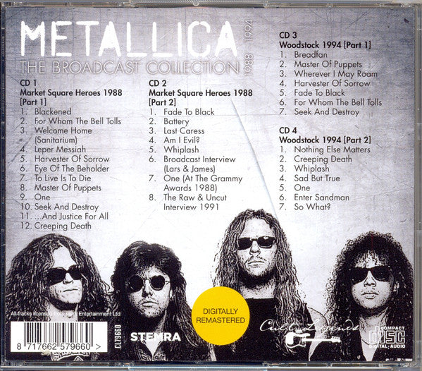 Metallica : The Broadcast Collection 1988 - 1994 (4xCD, Comp, RM + Box, Unofficial)