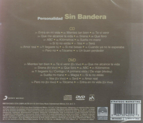 Sin Bandera : Sin Bandera (CD, Comp + DVD-V)