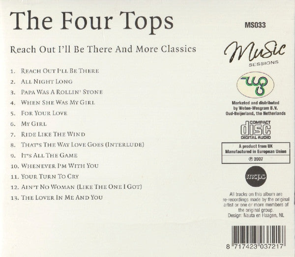 Four Tops : Reach Out I'll Be There And More Classics (CD, Comp)