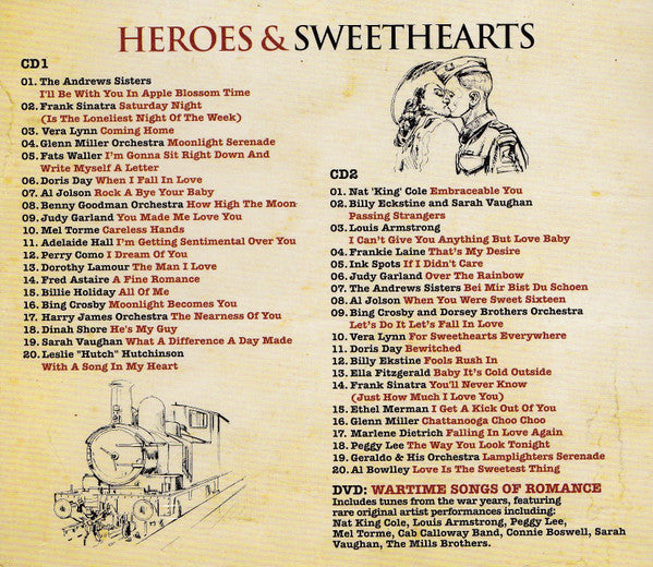 Various : Heroes & Sweethearts: Wartime Songs Of Romance (2xCD, Comp + DVD-V)