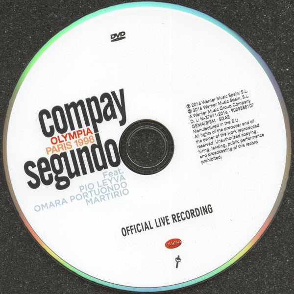 Compay Segundo : Olympia Paris 1998: Official Live Recording (CD, Album, Comp + DVD, Album, Comp)