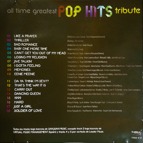 Various : All Time Greatest Pop Hits (CD, Comp)