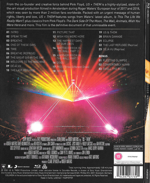 Roger Waters : Us + Them (Blu-ray, Album, Multichannel)